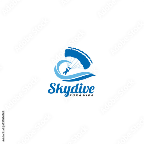 Skydive Logo Design Inspiration Idea