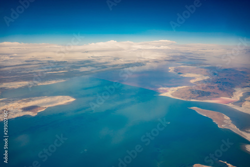 Aerial view of the Great Salt Lake