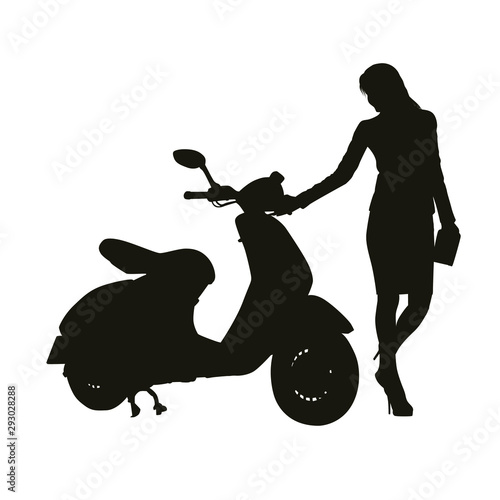 Motorcycle Scooter Silhouette