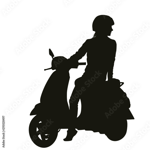 Motorcycle Scooter Silhouette