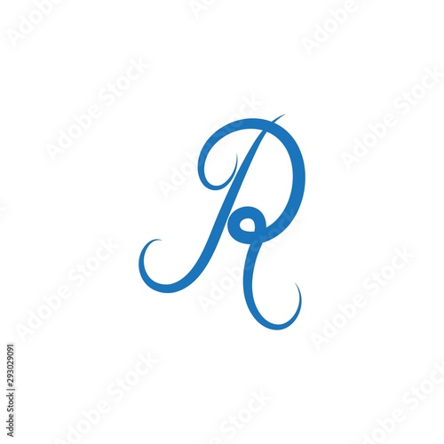 R letter logo business