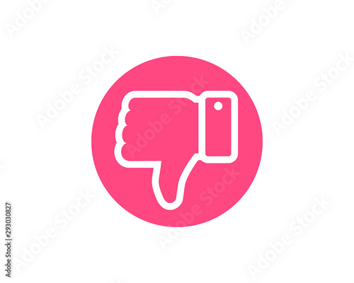 Dislike icon symbol vector