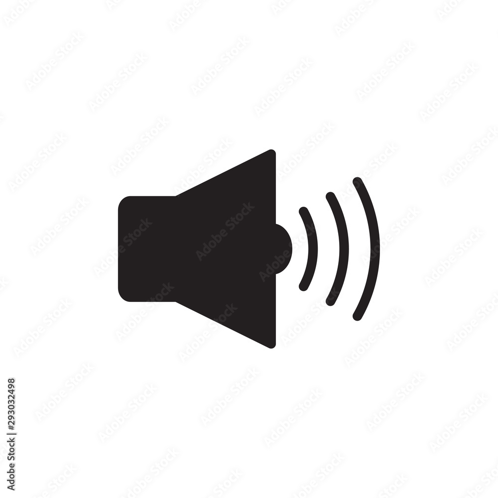 Sound Icon Vector Illustration, music volume symbol. Modern, simple flat vector illustration for web site or mobile app. Sound Icon Vector Illustration, music volume symbol. Modern, simple flat vector illustration for web site or mobile app.