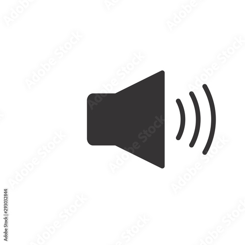 Sound Icon Vector Illustration, music volume symbol. Modern, simple flat vector illustration for web site or mobile app.