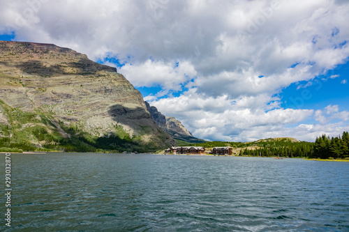 Wallpaper Mural Beautiful landscape of Swiftcurrent Lake in the Many Glacier area of the famous Glacier National Park Torontodigital.ca