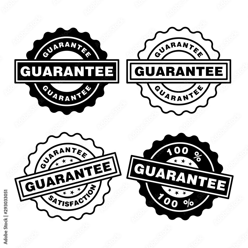 Obraz premium Gwarancja wektor stempel