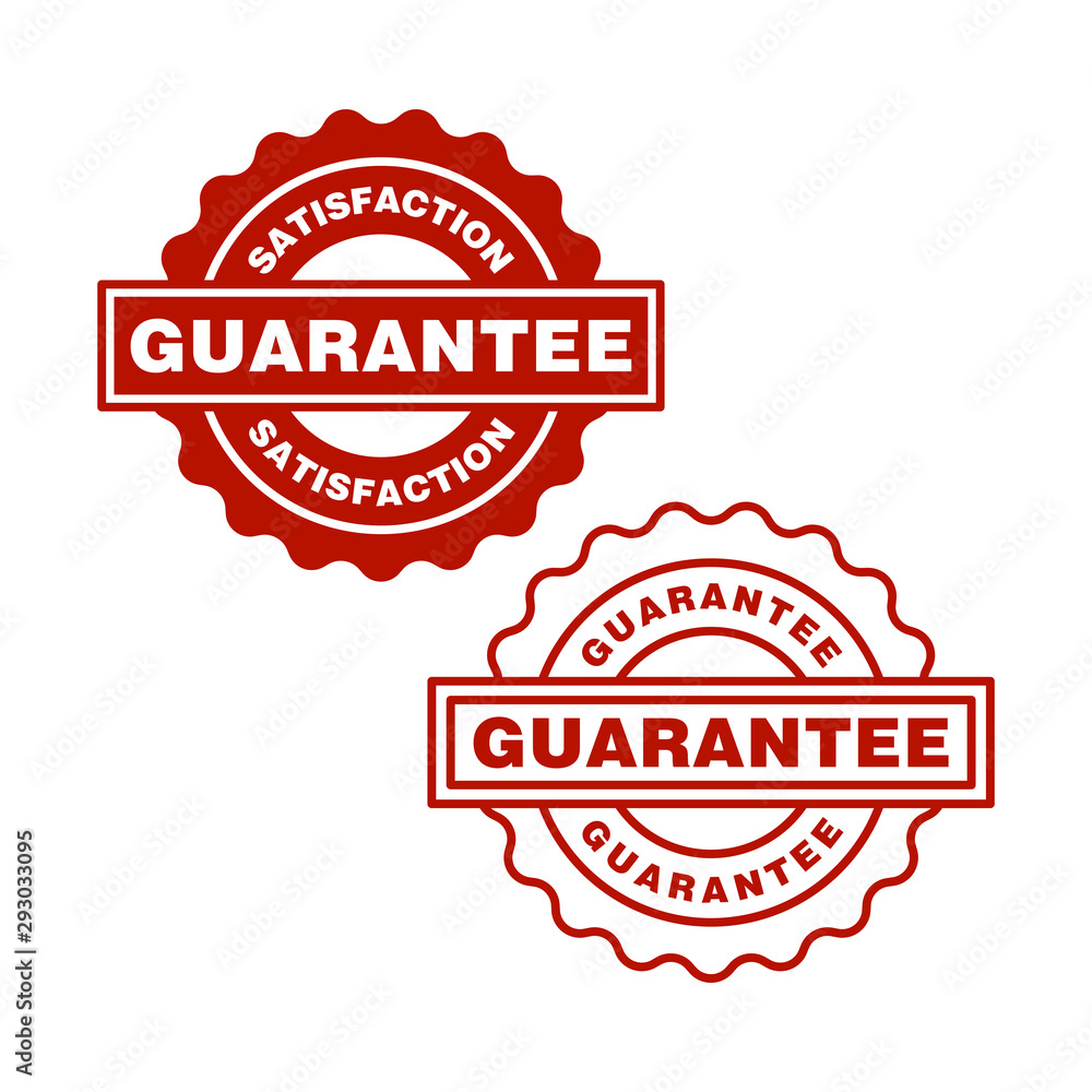 Obraz premium Guarantee rubber stamp icon vector