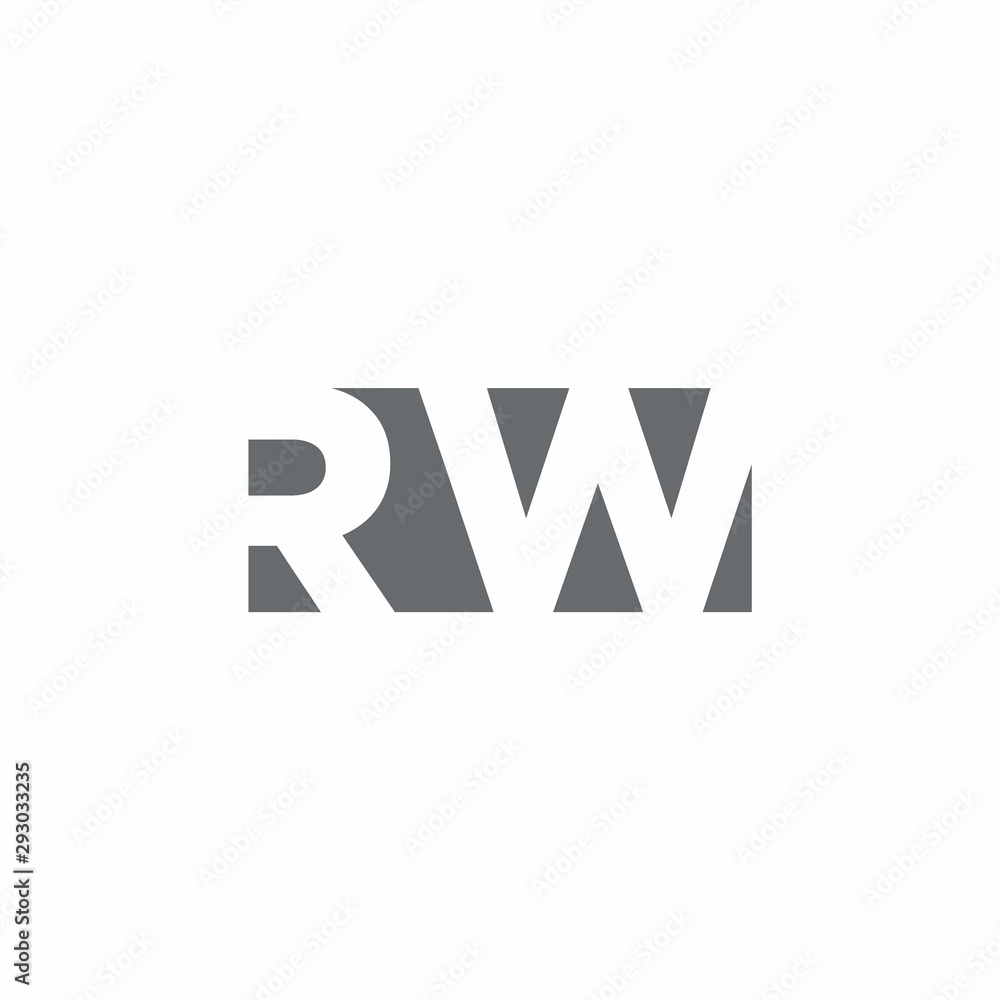 RW Logo vector de Stock | Adobe Stock