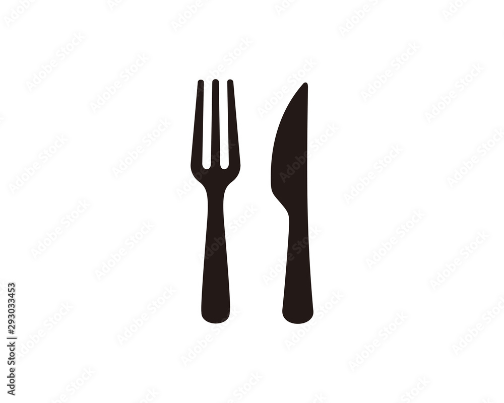Fork and knife restaurant icon symbol vector Fork and knife restaurant icon symbol vector