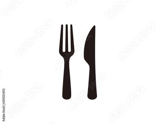 Fork and knife restaurant icon symbol vector