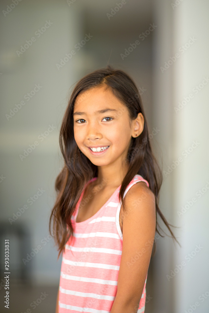 Portrait of a cute little girl smiling. Portrait of a cute little girl smiling.