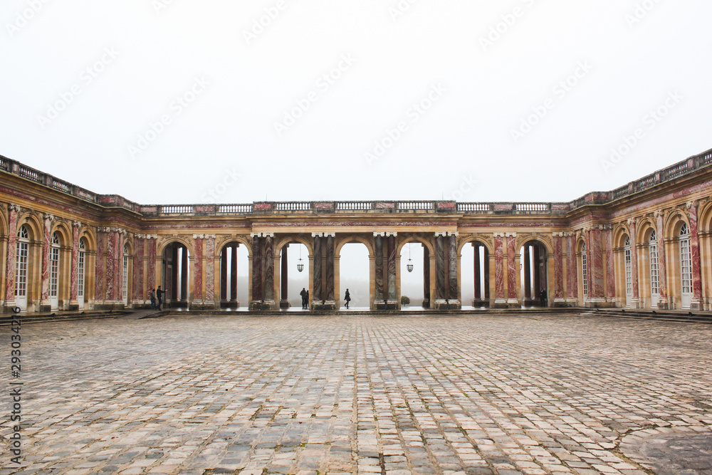 Old monument building in the city of Versailles, France