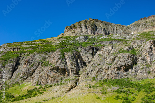 Beautiful landscape around Siyeh Pass