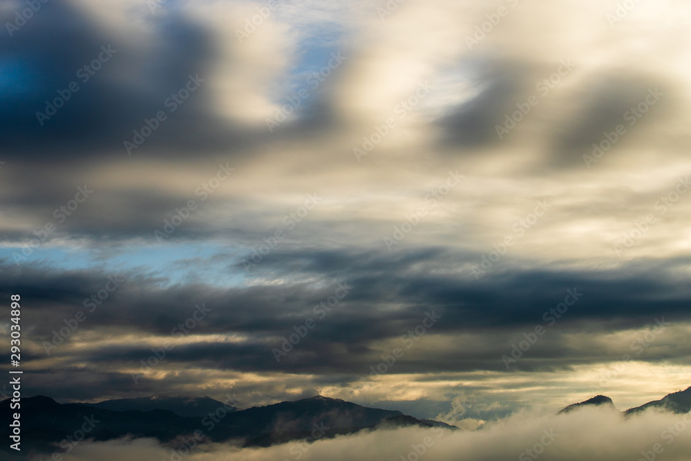 colorful dramatic sky with cloud at sunset. colorful dramatic sky with cloud at sunset.