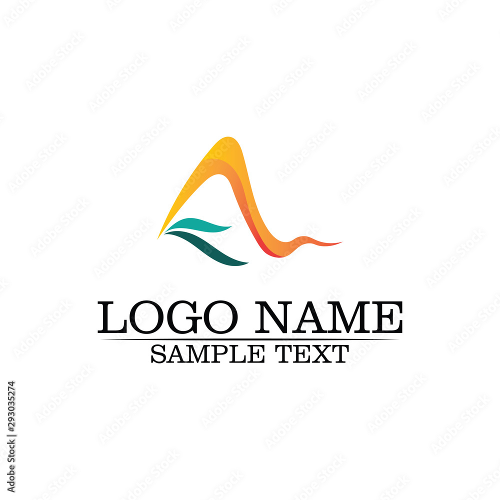 A Letter Logo Business Template Vector icon