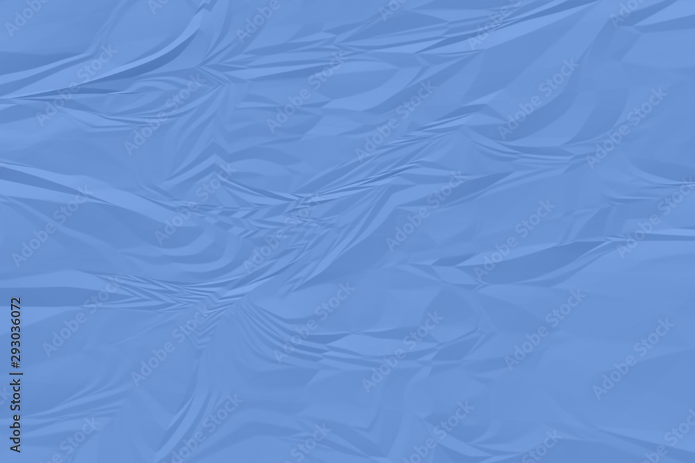 Fototapeta premium crumpled blue paper background close up