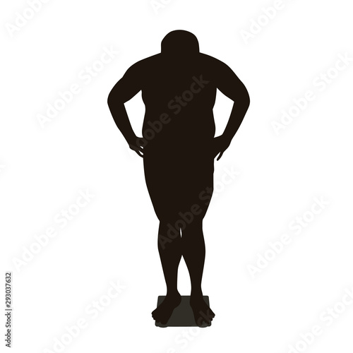Fat People Silhouette