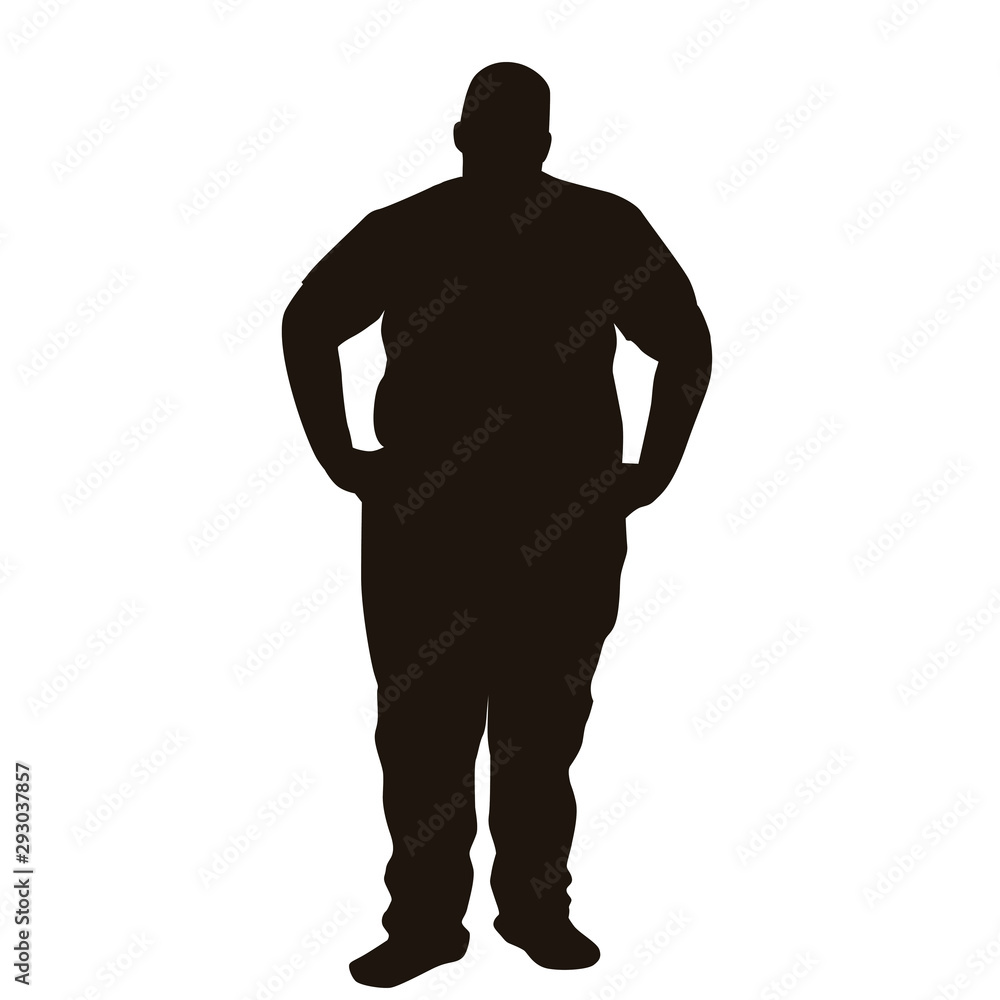 Fat People Silhouette