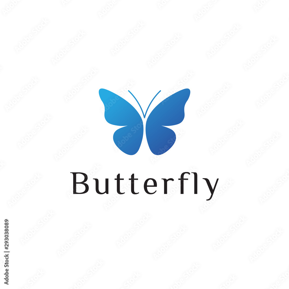 beautiful butterfly for the logo concept