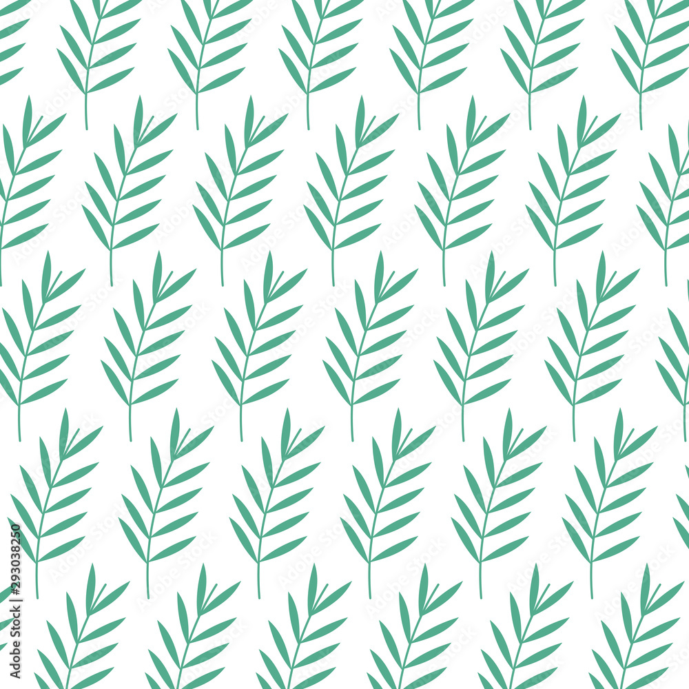 Fototapeta premium background green branches leaves foliage