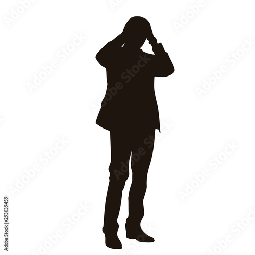 People Are Depressed Or Frustrated Silhouette