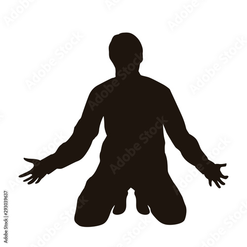 People Are Depressed Or Frustrated Silhouette