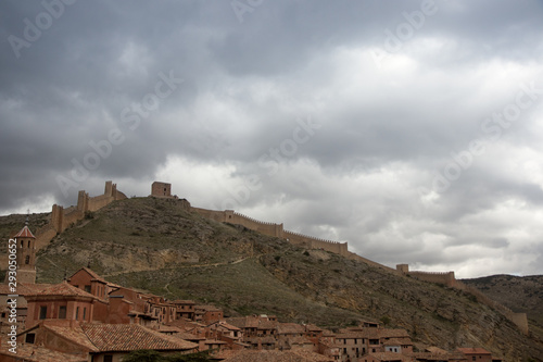 Typical Spanish village in its surroundings