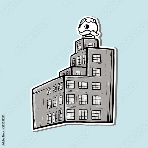 natty boh tower vector