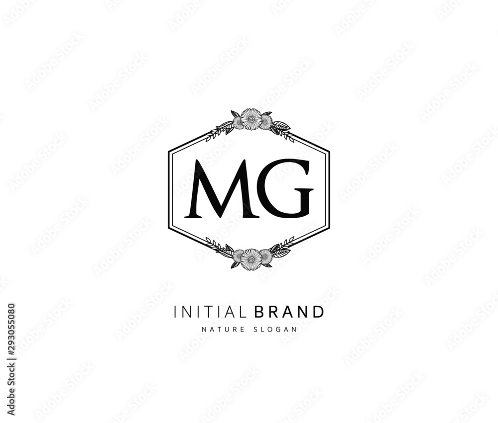 M G MG Beauty vector initial logo, handwriting logo of initial signature, wedding, fashion, jewerly, boutique, floral and botanical with creative template for any company or business. M G MG Beauty vector initial logo, handwriting logo of initial signature, wedding, fashion, jewerly, boutique, floral and botanical with creative template for any company or business.