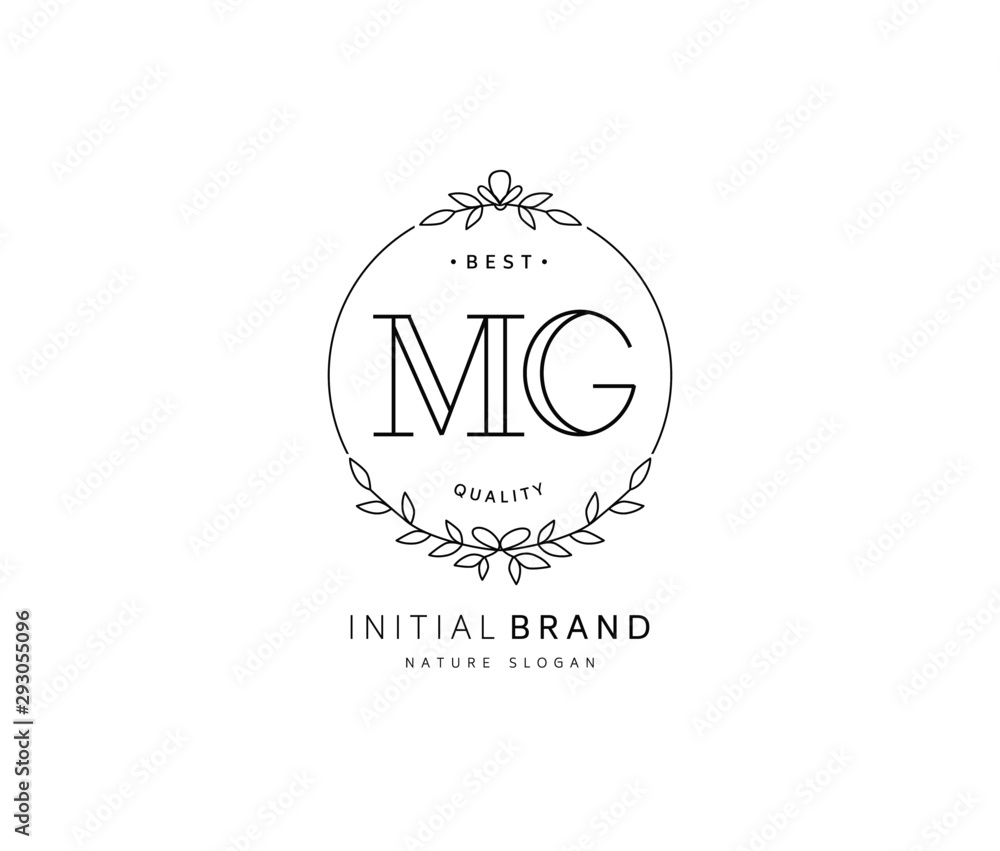 M G MG Beauty vector initial logo, handwriting logo of initial signature, wedding, fashion, jewerly, boutique, floral and botanical with creative template for any company or business. M G MG Beauty vector initial logo, handwriting logo of initial signature, wedding, fashion, jewerly, boutique, floral and botanical with creative template for any company or business.