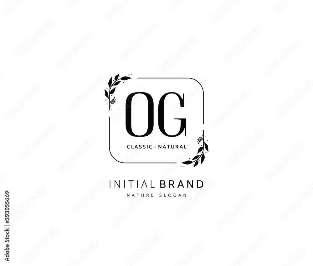 O G OG Beauty vector initial logo, handwriting logo of initial signature, wedding, fashion, jewerly, boutique, floral and botanical with creative template for any company or business. O G OG Beauty vector initial logo, handwriting logo of initial signature, wedding, fashion, jewerly, boutique, floral and botanical with creative template for any company or business.