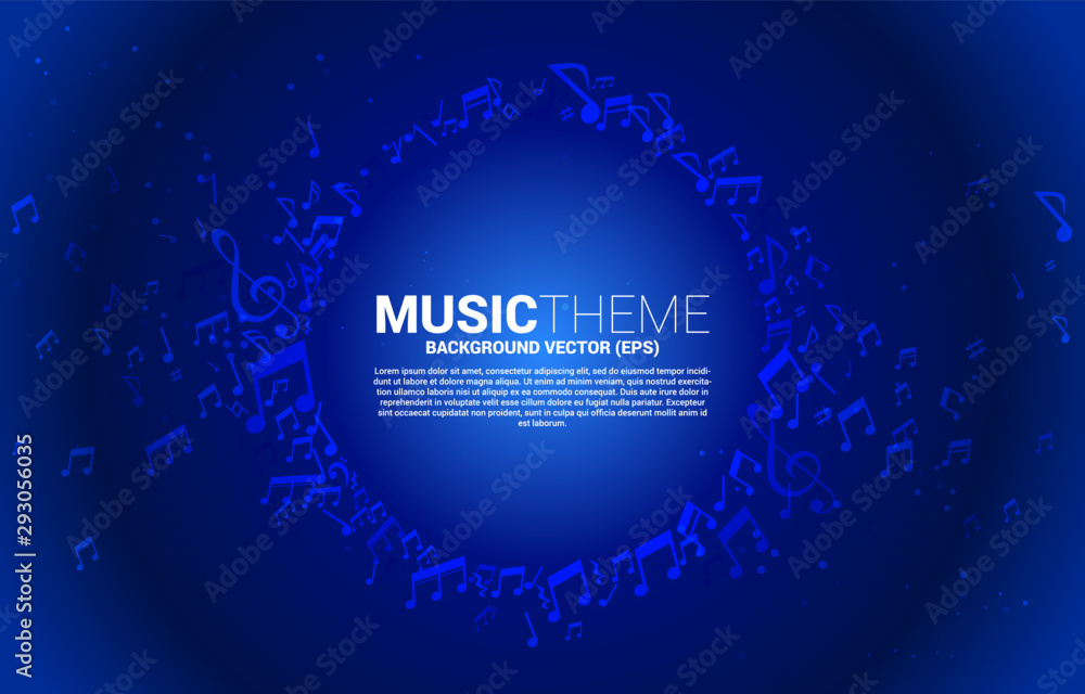 Vector template banner and poster music melody note dancing flow . Concept background for song and concert theme. Vector template banner and poster music melody note dancing flow . Concept background for song and concert theme.