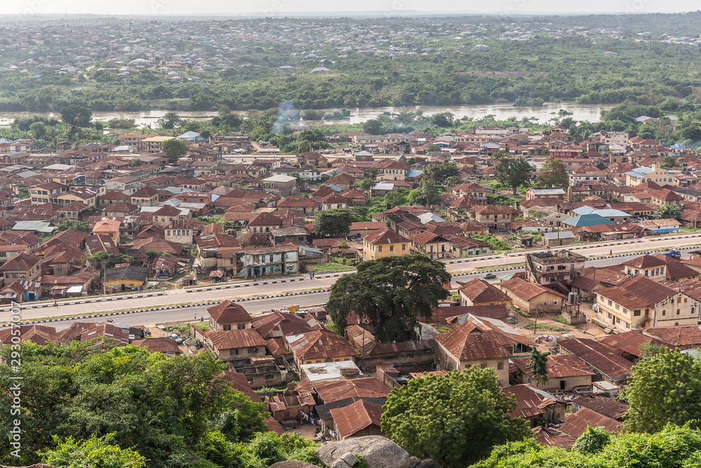A view of Abeokuta city from Olumo Rock