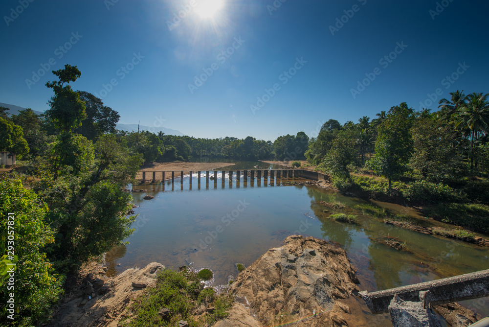 dam and bridge over the river