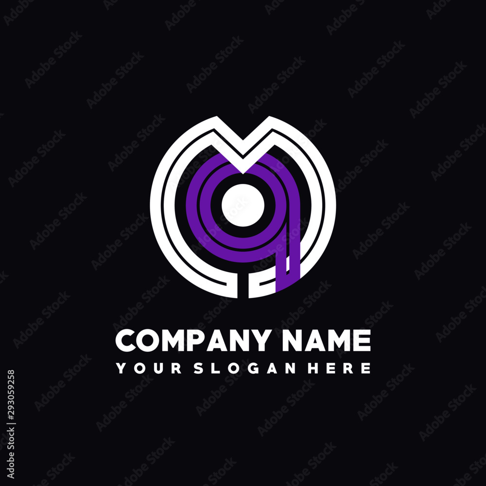 initial letter MA logo, round logo white, purple lowercase letters initial letter MA logo, round logo white, purple lowercase letters
