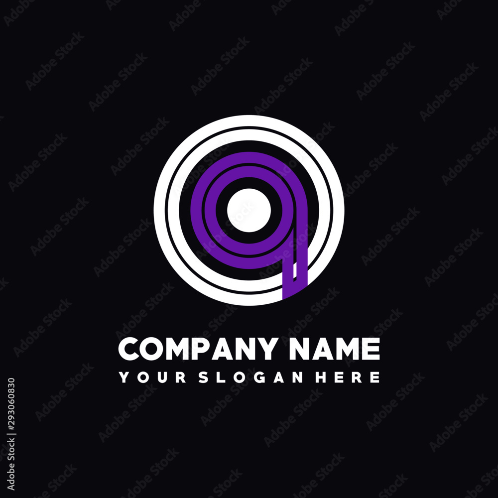initial letter OA logo, round logo white, purple lowercase letters initial letter OA logo, round logo white, purple lowercase letters