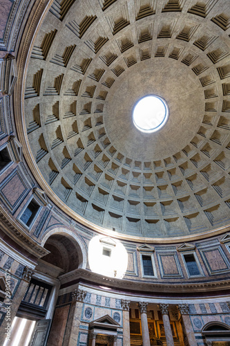 Details from interior of Pantheon in Rome, Italy