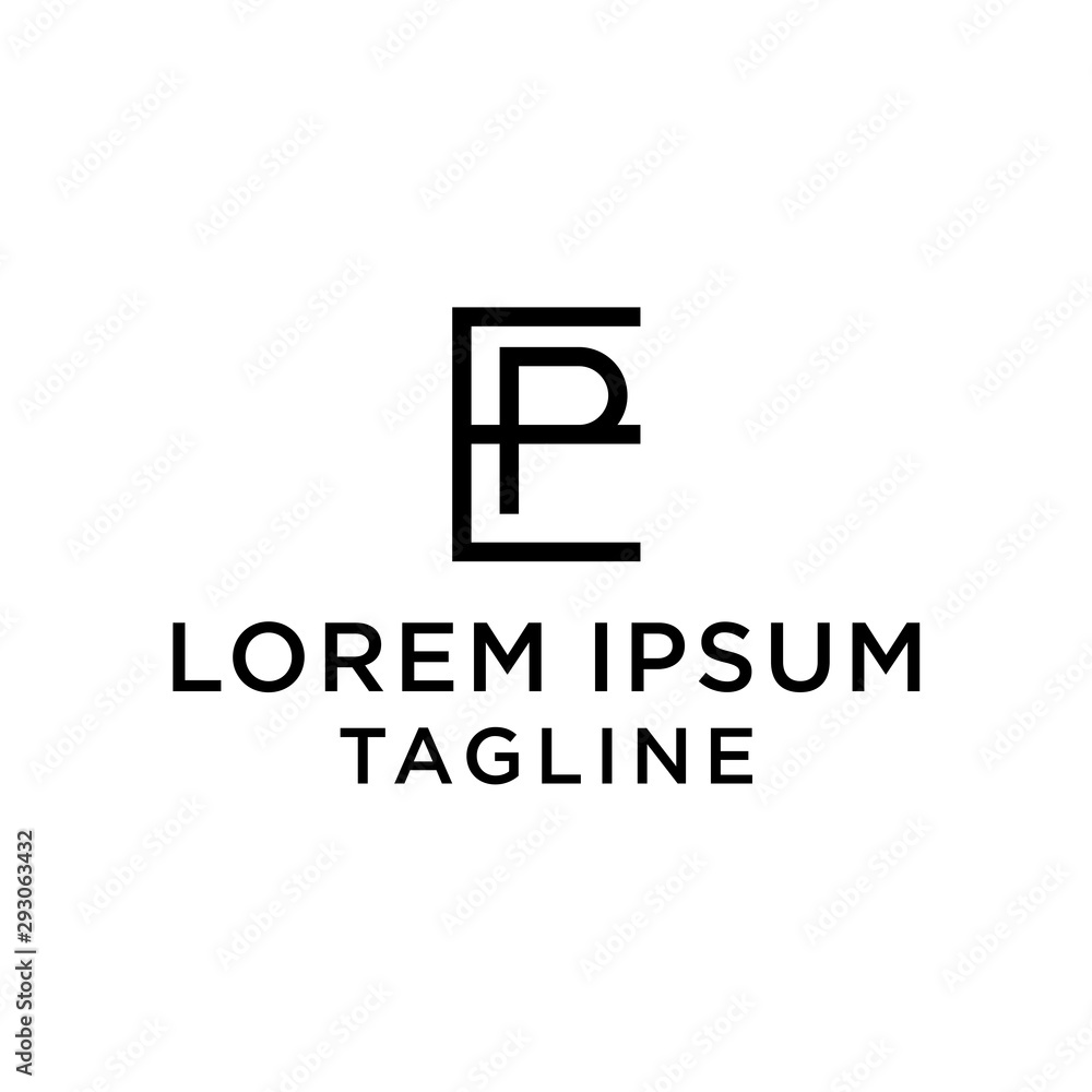 initial letter logo EP, PE logo template initial letter logo EP, PE logo template