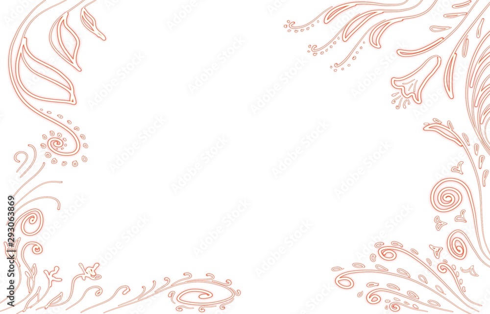 Fototapeta premium frame with flowers