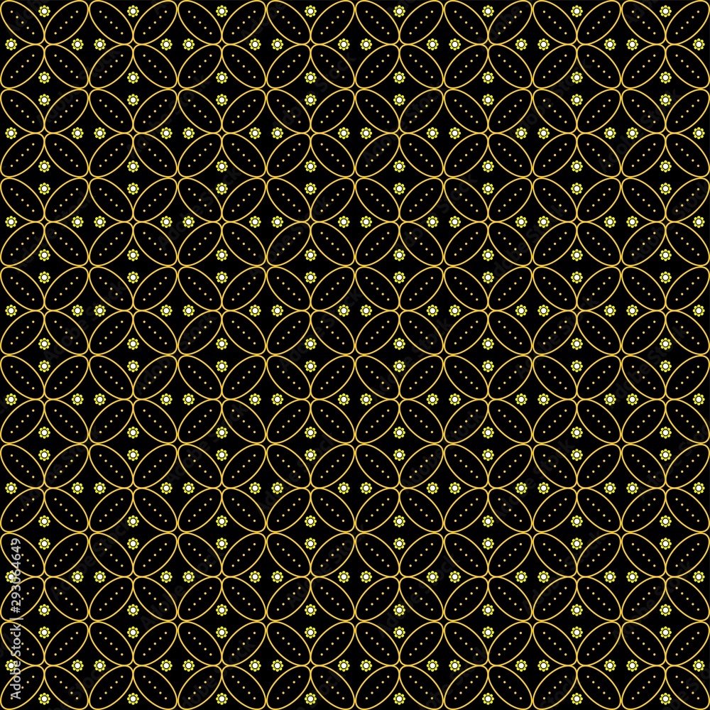 seamless pattern with batik of ethnic pattern. Vector Floral Illustration in asian textile. Design inspiration seamless pattern with batik of ethnic pattern. Vector Floral Illustration in asian textile. Design inspiration