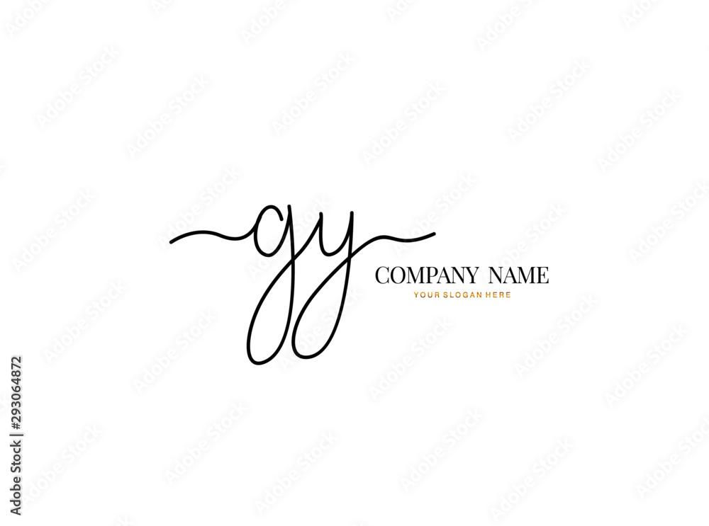 G Y GY Initial handwriting logo design with circle. Beautyful design handwritten logo for fashion, team, wedding, luxury logo. G Y GY Initial handwriting logo design with circle. Beautyful design handwritten logo for fashion, team, wedding, luxury logo.
