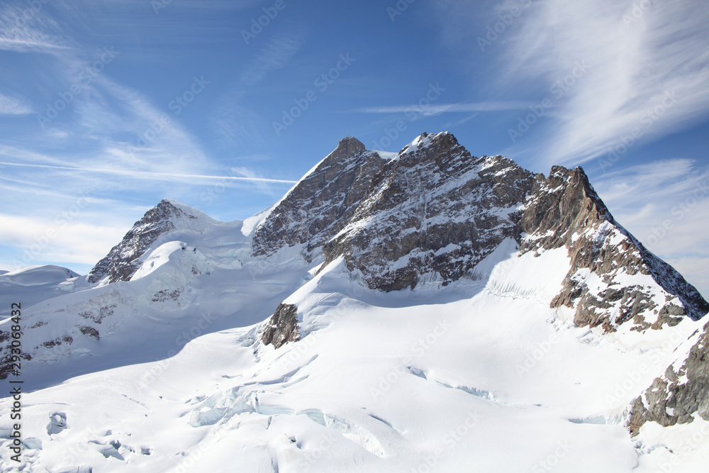 Jungfrau mountain range, landmark in Switzerland
