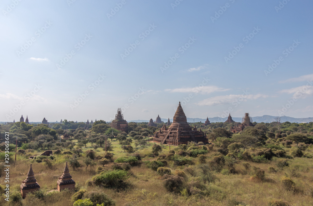 The ancient Pagan city, Myanmar. It is the world's largest temple complex.