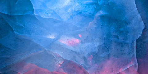Multicolored glow ice texture background