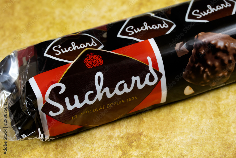 rochers au chocolat de marque Suchard Stock Photo
