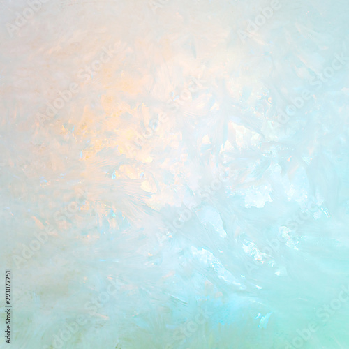 Pastel iridescent ice texture. Holographic colors light