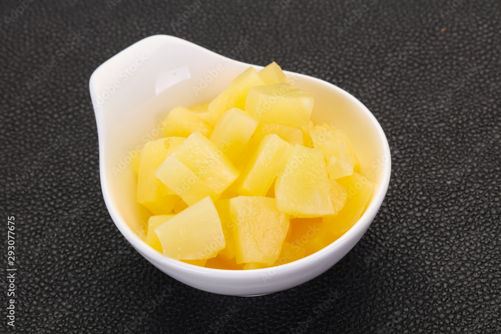 Marinated pineapple pieces Marinated pineapple pieces