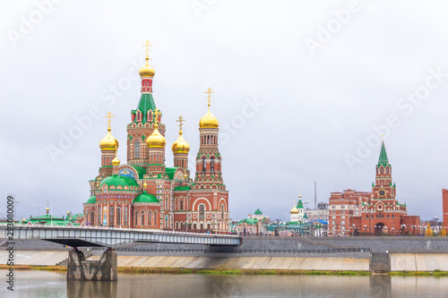 Annunciation Cathedral in the city center  Yoshkar-Ola city  Mari El Republic  Russia