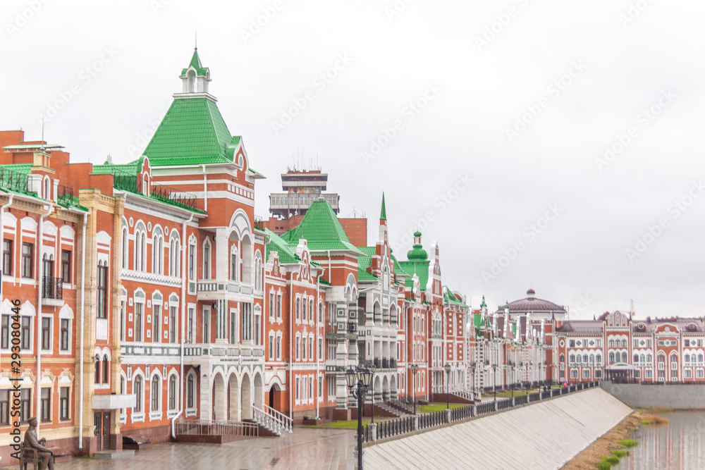 Obraz premium Bruges embankment, Yoshkar-Ola city, Mari El Republic, Russia