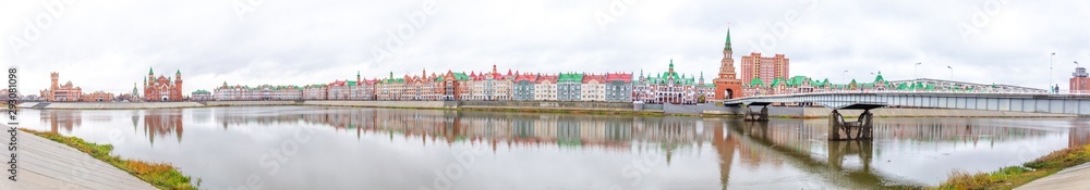 Obraz premium Bruges embankment, Yoshkar-Ola city, Mari El Republic, Russia